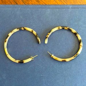 C&C California Hoop Tortoise Earrings